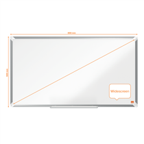 Pizarra Magnética De Acero Vitrificado De Formato Panorámico Nobo Premium Plus De 890X500Mm Blanco