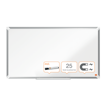 Pizarra Magnética De Acero Vitrificado De Formato Panorámico Nobo Premium Plus De 890X500Mm Blanco