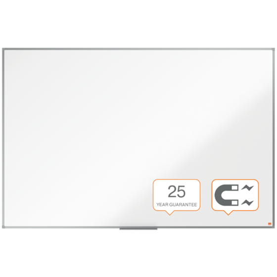 Pizarra Magnética De Acero Vitrificado Nobo Essence 1800X1200Mm Blanco