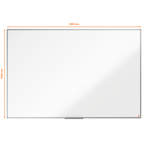 Pizarra Magnética De Acero Vitrificado Nobo Essence 1800X1200Mm Blanco