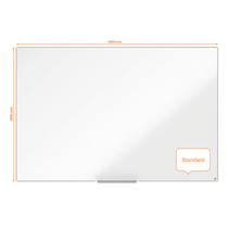 Pizarra Magnética De Acero Vitrificado Nobo Impression Pro De 1800X1200 Mm Blanco