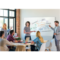 Pizarra Magnética De Acero Vitrificado Nobo Impression Pro De 1800X900 Mm Blanco