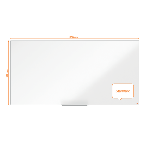 Pizarra Magnética De Acero Vitrificado Nobo Impression Pro De 1800X900 Mm Blanco