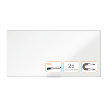 Pizarra Magnética De Acero Vitrificado Nobo Impression Pro De 2400X1200 Mm Blanco