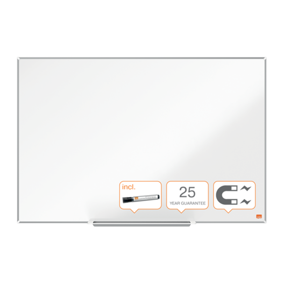 Pizarra Magnética De Acero Vitrificado Nobo Impression Pro De 900X600 Mm Blanco