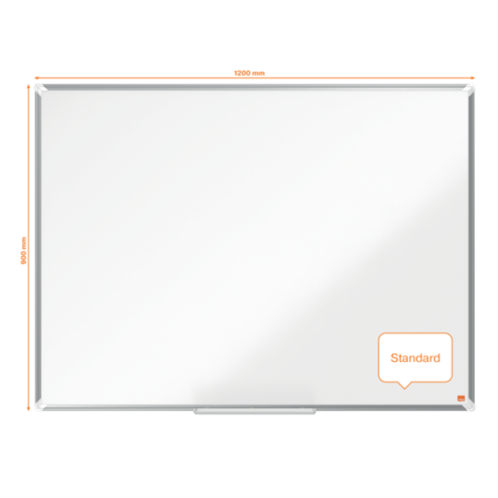 Pizarra Magnética De Acero Vitrificado Nobo Premium Plus De 1200X900Mm Blanco