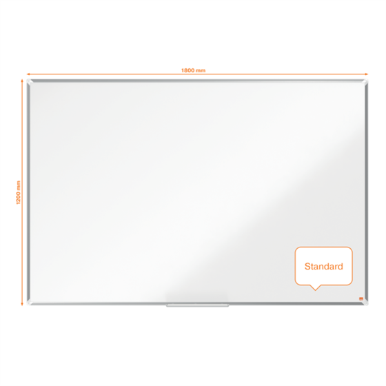 Pizarra Magnética De Acero Vitrificado Nobo Premium Plus De 1800X1200Mm Blanco