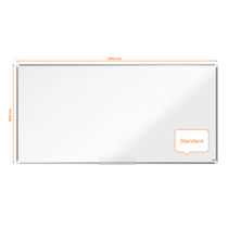 Pizarra Magnética De Acero Vitrificado Nobo Premium Plus De 1800X900Mm Blanco