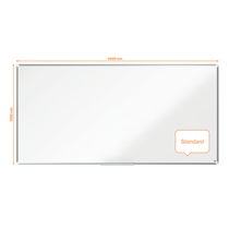 Pizarra Magnética De Acero Vitrificado Nobo Premium Plus De 2000X1000Mm Blanco