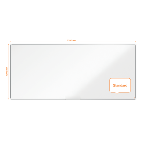 Pizarra Magnética De Acero Vitrificado Nobo Premium Plus De 2700X1200Mm Blanco