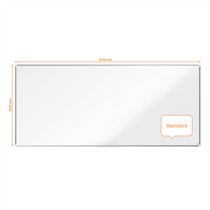 Pizarra Magnética De Acero Vitrificado Nobo Premium Plus De 2700X1200Mm Blanco