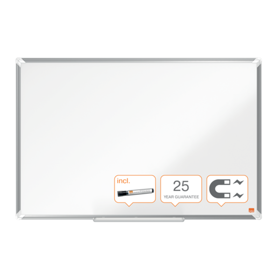 Pizarra Magnética De Acero Vitrificado Nobo Premium Plus De 900X600Mm Blanco