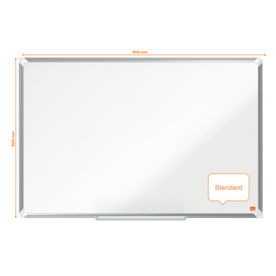 Pizarra Magnética De Acero Vitrificado Nobo Premium Plus De 900X600Mm Blanco