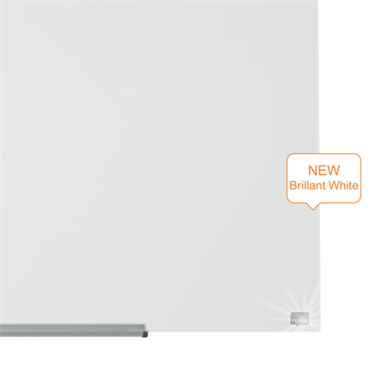 Pizarra Magnética De Cristal Nobo Impression Pro De 1000X560Mm Blanco Brillante
