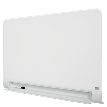 Pizarra Magnética De Cristal Nobo Impression Pro De 1000X560Mm Con Bandeja Para Rotuladores Oculta Blanco Brillante