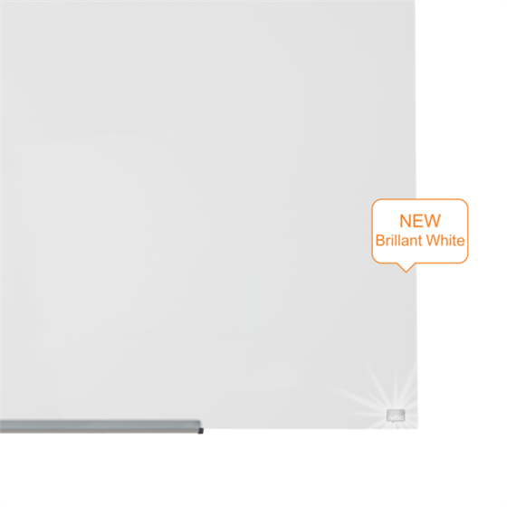 Pizarra Magnética De Cristal Nobo Impression Pro De 1260X710Mm Blanco Brillante