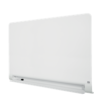 Pizarra Magnética De Cristal Nobo Impression Pro De 1260X710Mm Con Bandeja Para Rotuladores Oculta Blanco Brillante