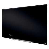 Pizarra Magnética De Cristal Nobo Impression Pro De 1260X710Mm Negro