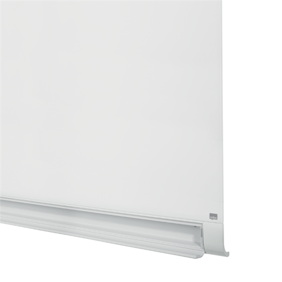 Pizarra Magnética De Cristal Nobo Impression Pro De 1900X1000Mm Con Bandeja Para Rotuladores Oculta Blanco Brillante