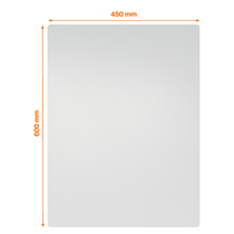 Pizarra Magnética Modular Sin Marco Nobo 600X450Mm Blanco
