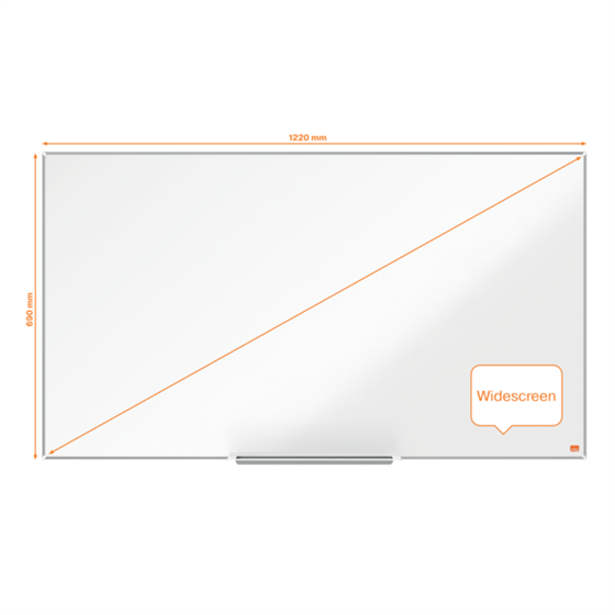Pizarra Magnética Nano Clean™ De Formato Panorámico Nobo Impression Pro De 1220X690Mm Blanco