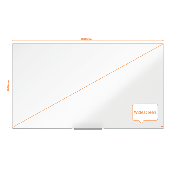 Pizarra Magnética Nano Clean™ De Formato Panorámico Nobo Impression Pro De 1880X1060Mm Blanco