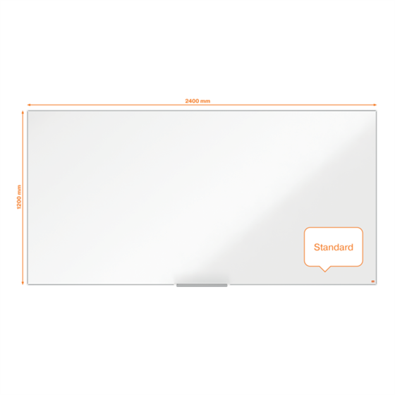 Pizarra Magnética Nano Clean™ Nobo Impression Pro De 2400X1200Mm Blanco