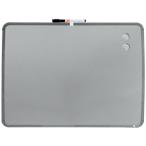 Pizarra Magnética Pequeña Nobo Con Marco Plateado Slim 580X430 Mm Plata