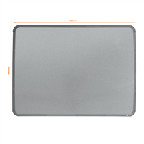 Pizarra Magnética Pequeña Nobo Con Marco Plateado Slim 580X430 Mm Plata
