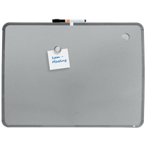 Pizarra Magnética Pequeña Nobo Con Marco Plateado Slim 580X430 Mm Plata