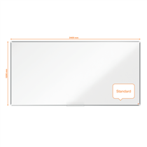 Pizarra Nobo Premium Plus Melamina 2400X1200Mm, Blanca Blanco