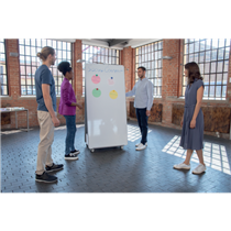 Pizarra Portátil Y Tablero De Anuncios Para El Sistema De Colaboración Move & Meet De Nobo 1800X900 Mm Blanco