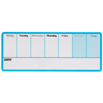 Planificador Semanal De Pizarra Magnética Mini De Nobo 360X140 Mm Azul