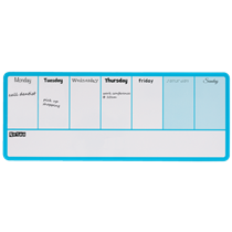 Planificador Semanal De Pizarra Magnética Mini De Nobo 360X140 Mm Azul
