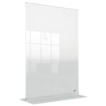 Porta Póster Acrílico Transparente De Sobremesa, A3 Transparente