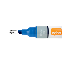 Rotuladores De Tinta Líquida Nobo Con Punta Biselada, 10 Unidades Azul