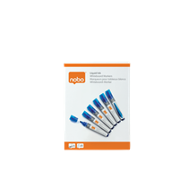 Rotuladores De Tinta Líquida Nobo Con Punta Biselada, 10 Unidades Azul