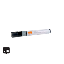 Rotuladores De Tinta Líquida Nobo Con Punta Biselada, 10 Unidades Negro