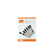 Rotuladores De Tinta Líquida Nobo Con Punta Biselada, 10 Unidades Negro
