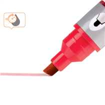 Rotuladores De Tinta Líquida Nobo Con Punta Biselada, 10 Unidades Rojo