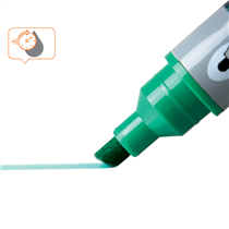 Rotuladores De Tinta Líquida Nobo Con Punta Biselada, 10 Unidades Verde