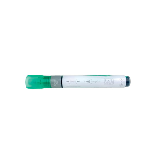 Rotuladores De Tinta Líquida Nobo Con Punta Biselada, 10 Unidades Verde