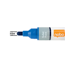 Rotuladores De Tinta Líquida Nobo Con Punta Cónica, 10 Unidades Azul