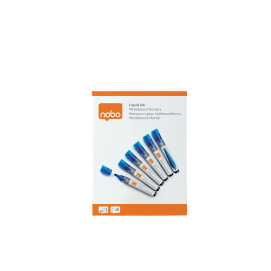 Rotuladores De Tinta Líquida Nobo Con Punta Cónica, 10 Unidades Azul