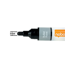 Rotuladores De Tinta Líquida Nobo Con Punta Cónica, 10 Unidades Negro