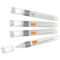 Rotuladores De Tinta Líquida Para Pizarra Blanca Nobo Con Punta Redondeada 4 Unidades Blanco