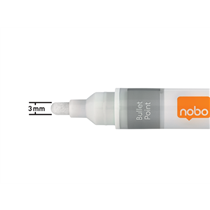 Rotuladores De Tinta Líquida Para Pizarra Blanca Nobo Con Punta Redondeada 4 Unidades Blanco