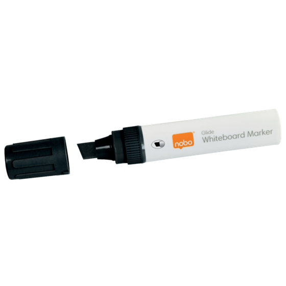 Rotuladores Glide Jumbo Nobo Con Punta Biselada, 4 Unidades Negro