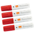 Rotuladores Glide Jumbo Nobo Con Punta Biselada, 4 Unidades Rojo