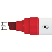 Rotuladores Glide Jumbo Nobo Con Punta Biselada, 4 Unidades Rojo